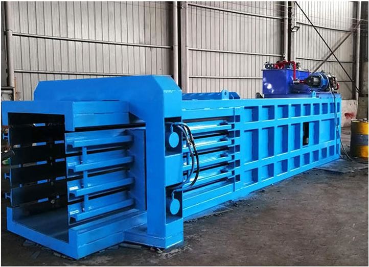 PLC Hydraulic Baler Machine Waste Paper Baling Press For Clothing Scraps Paint Bucket Film