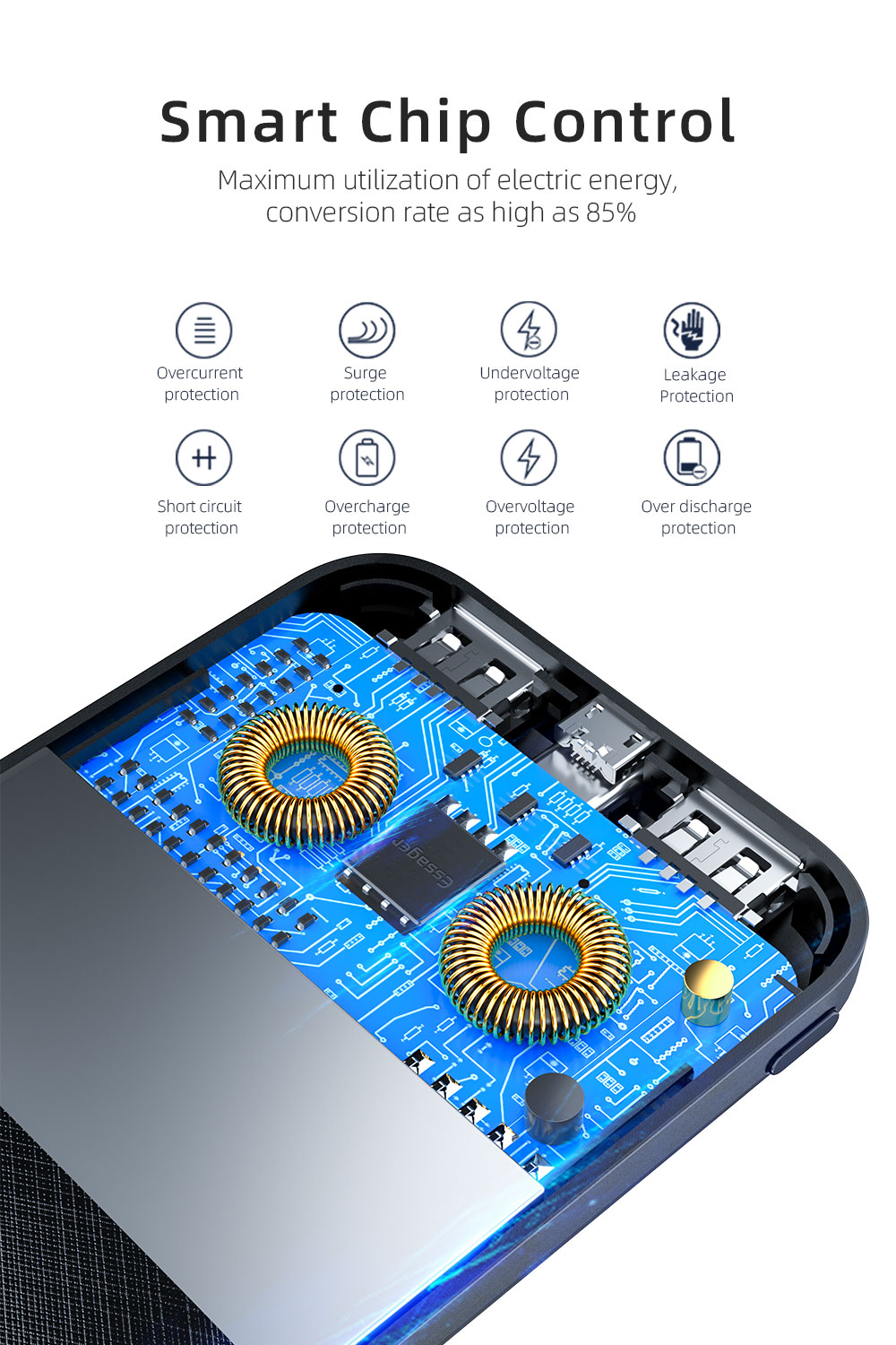 Tartan Ready Stock 10000 MAh Power Banks 2USB 2.4A Mini Power Station