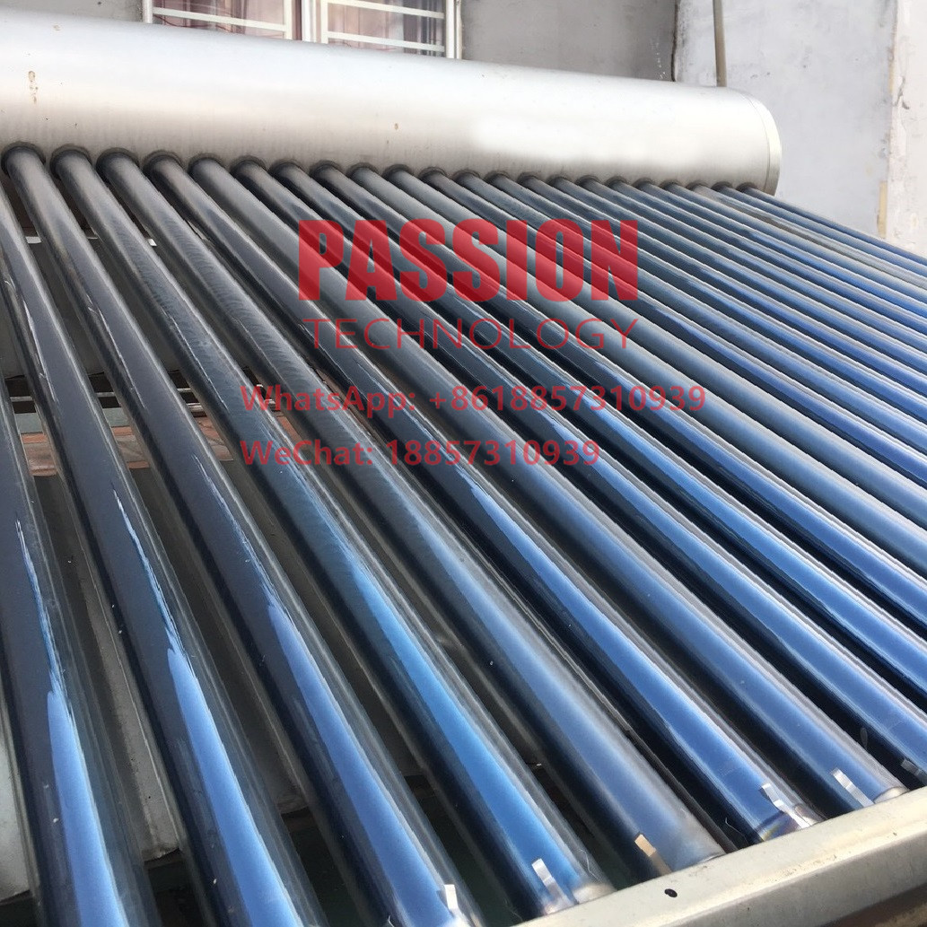 200L Non Pressure Solar Water Heater Stainless Steel Vacuum Tube Collector