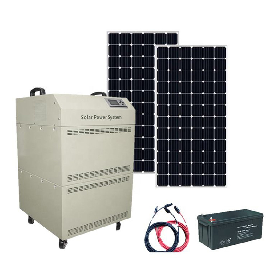 OEM ODM lifepo4 lithium battery 3kw Off Grid Solar Panel System Emergency Home Power Generator lithium battery packs