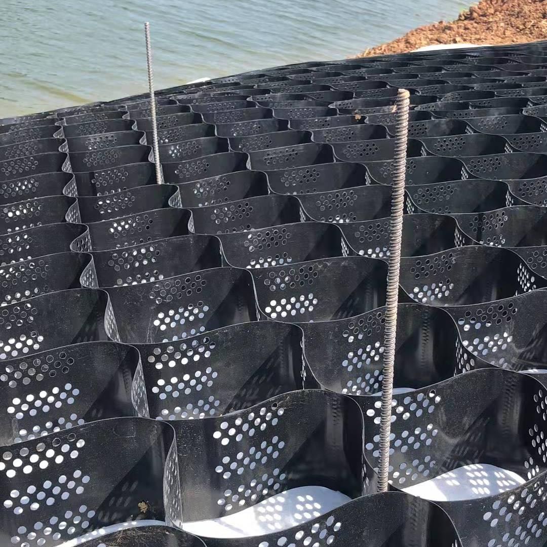 Green HDPE Geocell Geocelda For Road Reinforcement Best and Online Technical Support