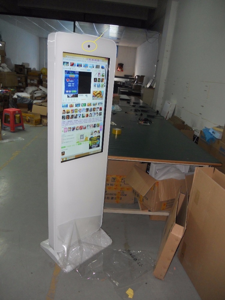 4K UHD 55" inch Floor stand LCD kiosk touchscreen self-service PC ALL-IN-ONE