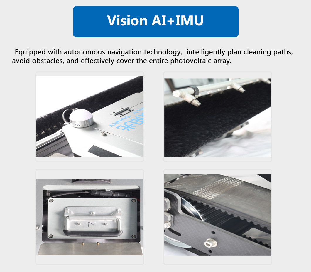Maximizing Solar Panel Performance High-Tech Robotic Cleaner Automated Solar Panel Maintenance Cleaning Robot