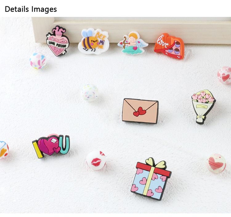 Pink Jewelry Silicone Teething Bead Non Toxic For Baby DIY Gift