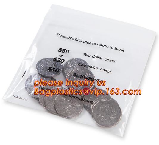 Security plastic bag with adhesive tape for cash, plastic money bag, Security Money Cash Bag For Airport/Bank and police