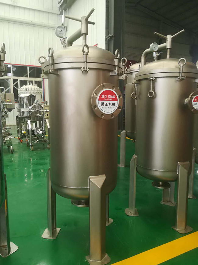 Water Industrial Bag Filter Housing Ss 304 Automobile Industry Treatment DN80mm