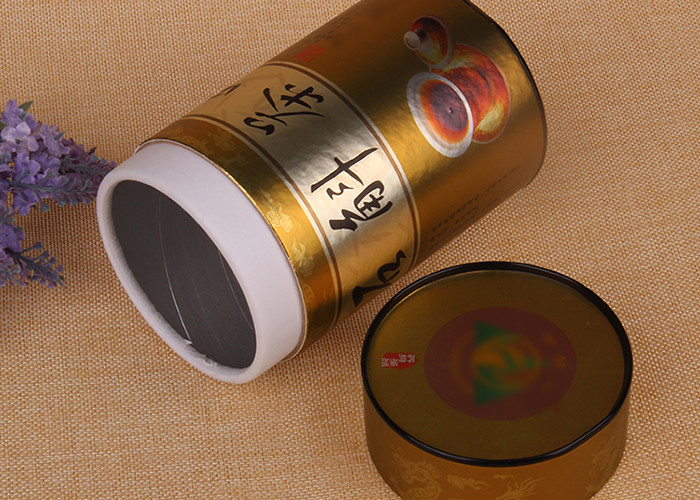 Custom Printed Cardboard Tube Packaging For Bottles Packaging Tea Leaves