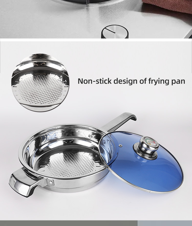 Multifunction Cooking Pots Stainless Steel Sets Cookware Pot And Pans Cookware Set With Thermometer