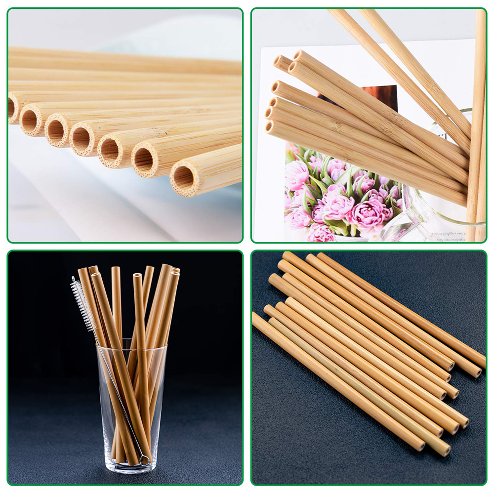 Eco friendly Bamboo Straws for Drinking Custom Logo Bamboo Straws Bamboo Straw