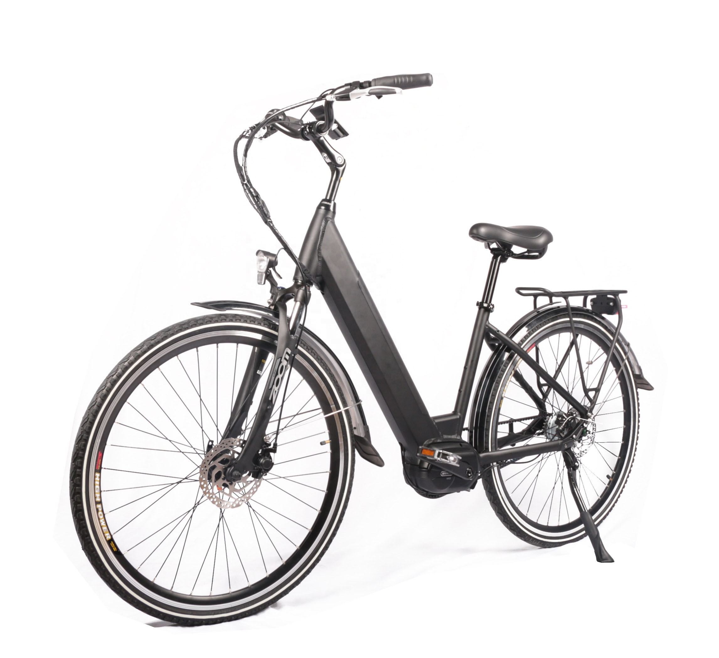 28 Inch Step Through Mid Drive Ebike 8 Speed Belt Drive Bicycle Max Speed 30 - 50Km/H