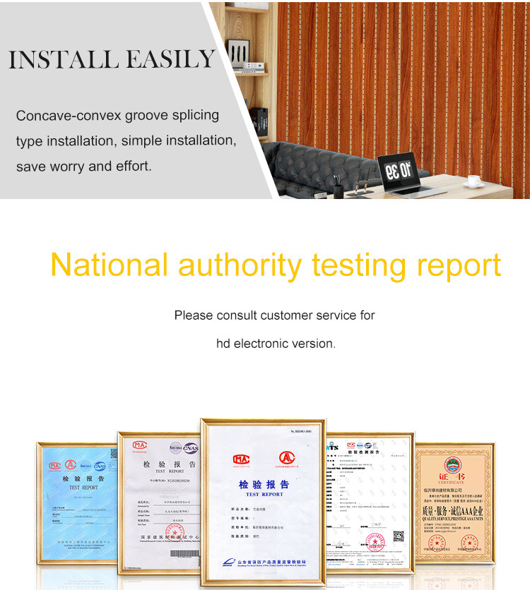Waterproof Wood Plastic Composite WPC Sound Absorbing Panels OEM