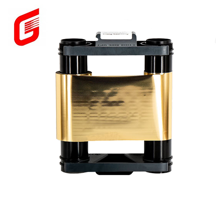 Compatible Ribbon CBGR0500GL for Badgy 100 200 ID Card Printer Metallic Gold 500 Images