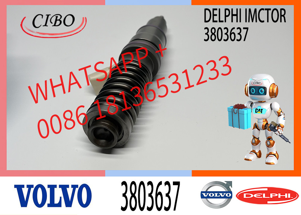 Fuel Injector 3803637 20430583 3829087 For VOL-VO EC460B EC360B Truck FH12 Penta
