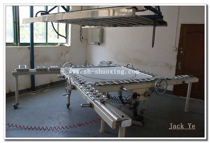 SEWCO's round screen mechanical mesh stretching machine