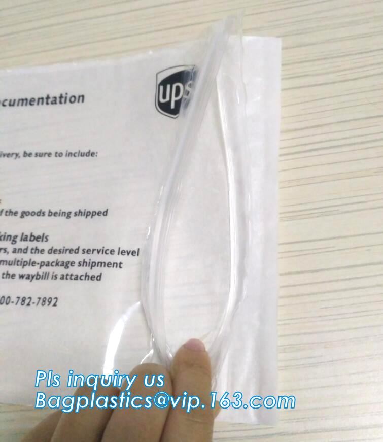 TNT DHL shipping packing list document envelopes, packing list padded envelope, tamper proof express use plastic packing