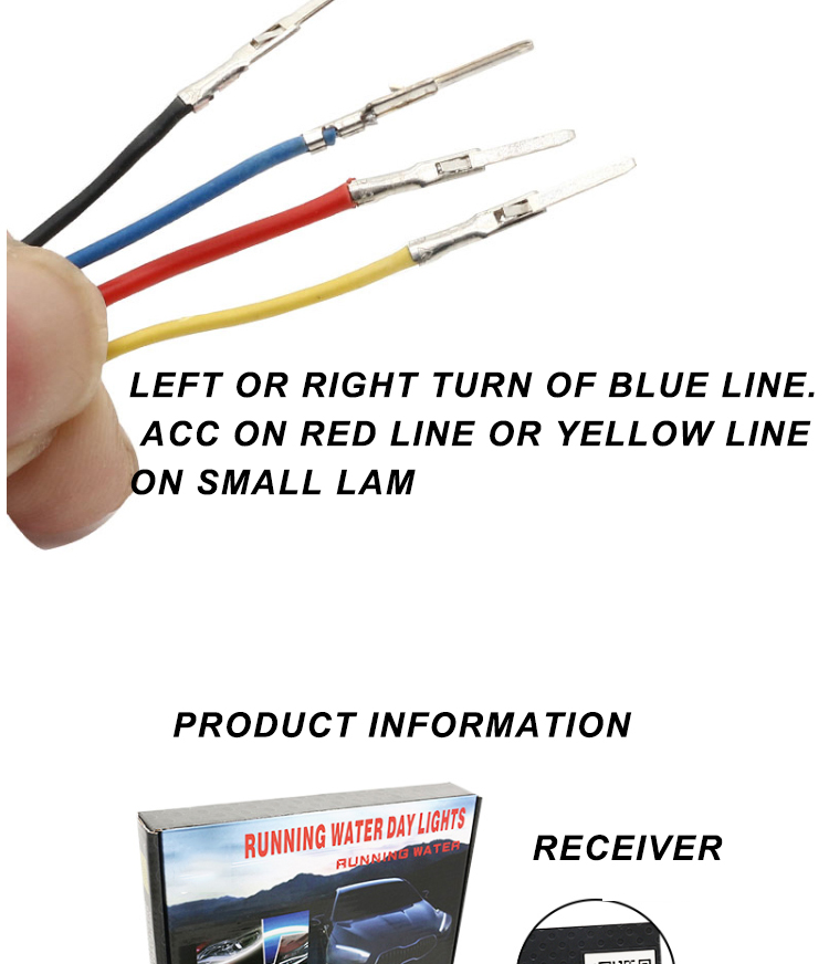 Waterproof 5050 Car Headlight Led Tube Strip / Led Tail Lights Strips 45cm 60cm