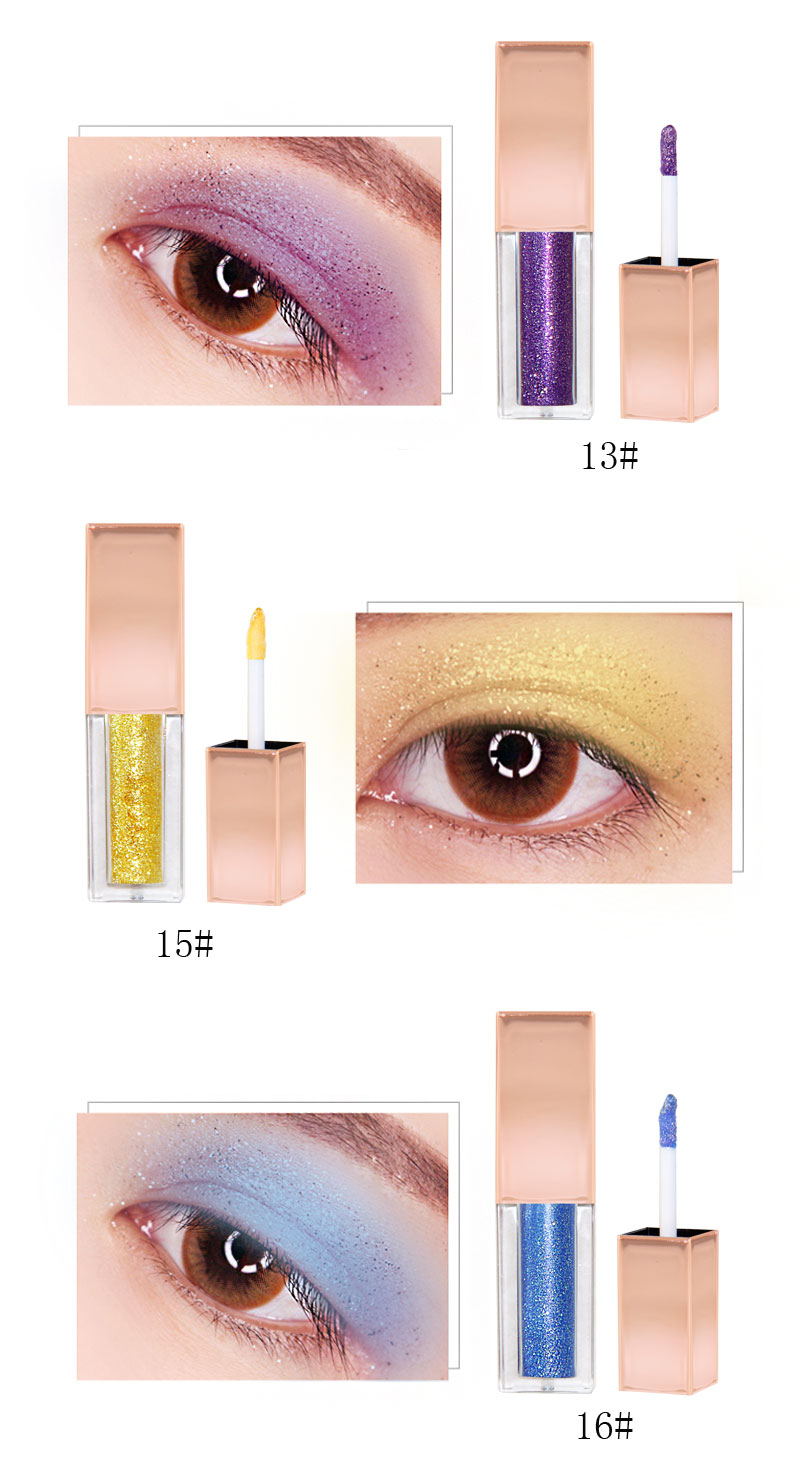 High Pigment Liquid Eye Shadow Private Label Shiny Eyeshadow waterproof