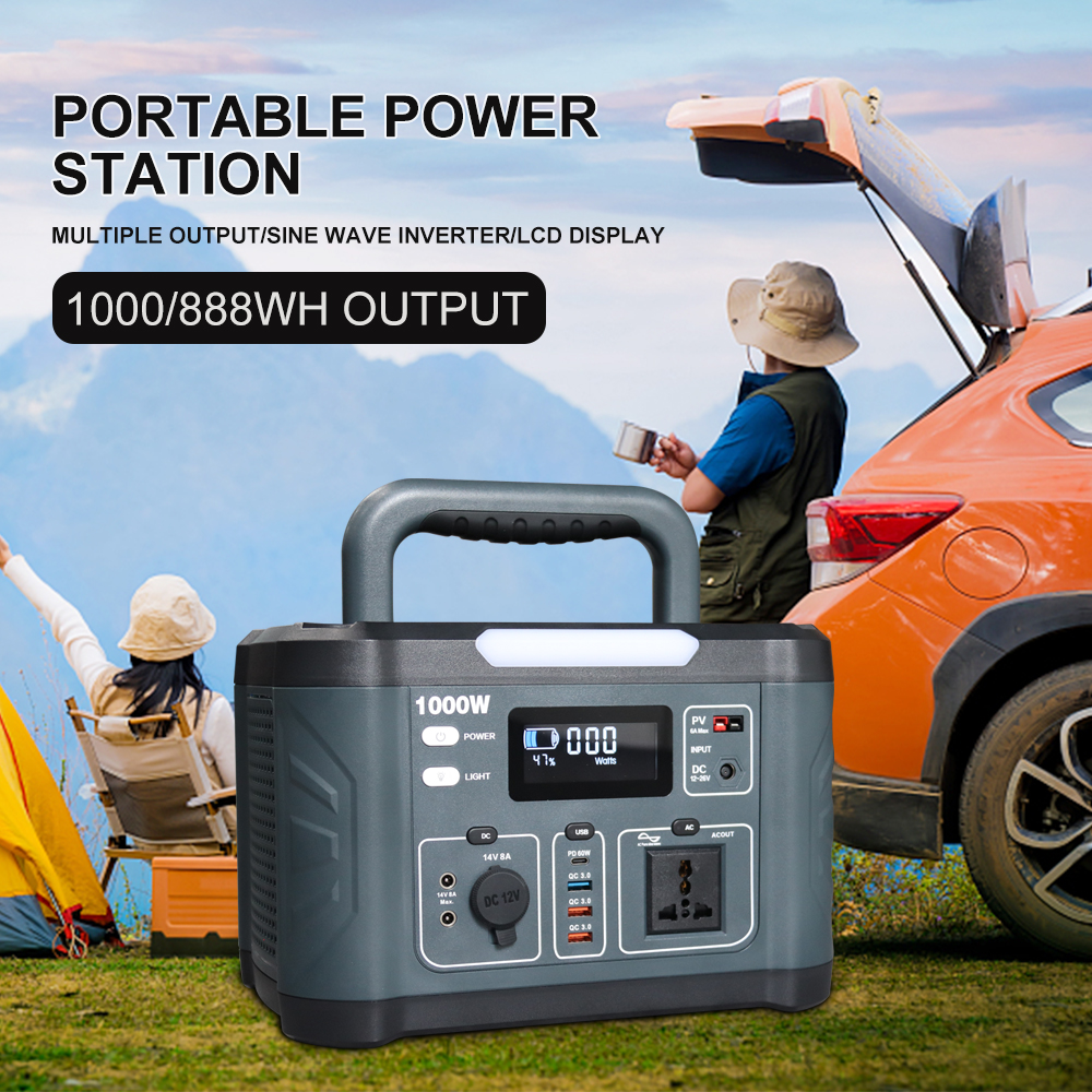 3.7V 216000mAh Lifepo4 Portable Power Station 799.2wh / 1000w Power Bank