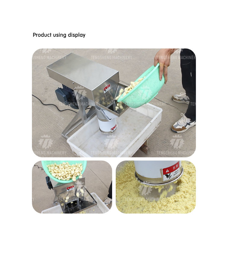Silvery Single Tube Capsicum Potato Masher Machine , Ginger And Garlic Paste Making Machine