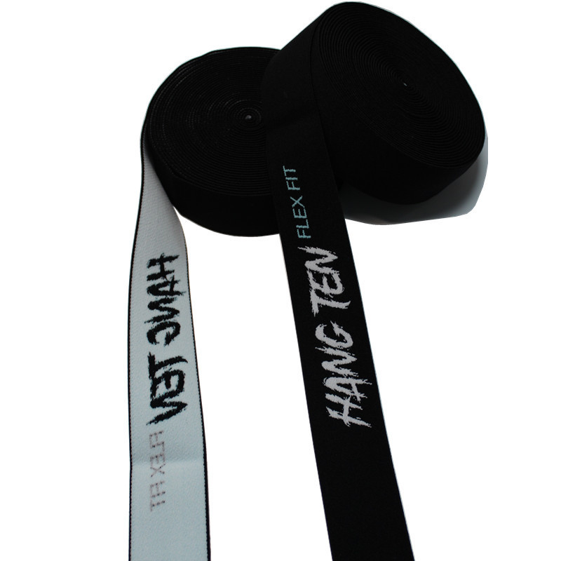 4.4cm Jacquard Customized Logo Elastic Ribbon And Webbing For Garment Accessories Waist Band