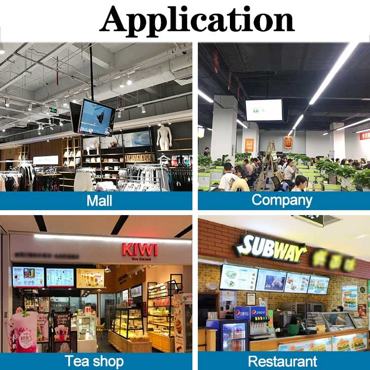 VETO HOT Sales HD LCD Menu Board Advertising Screen Hanging Wall Mounted for Restaurant