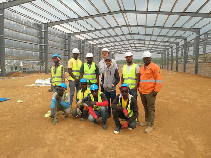 Welded H Section Steel Prefabricated Building For Custom Warehouse Workshop