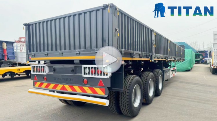 TITAN Tri Axle 60 Tons Removable Side Wall Trailer with Side Walls