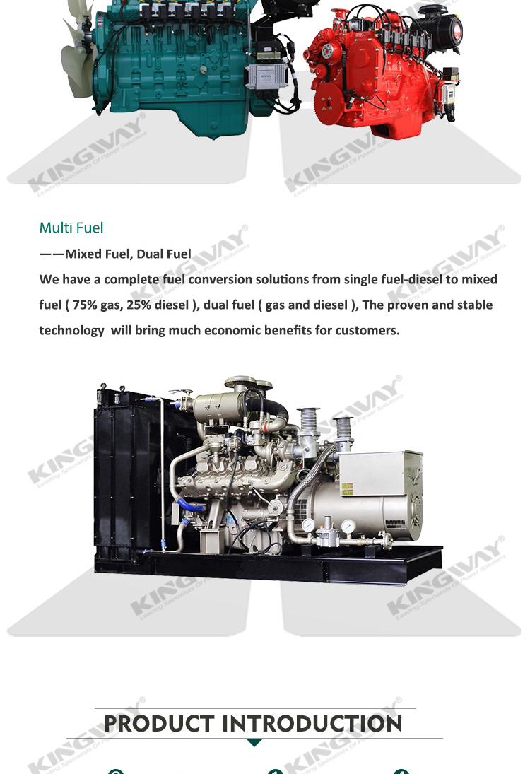 50HZ 60HZ 1500RPM 500KVA/400KW silent natural gas generators for factory