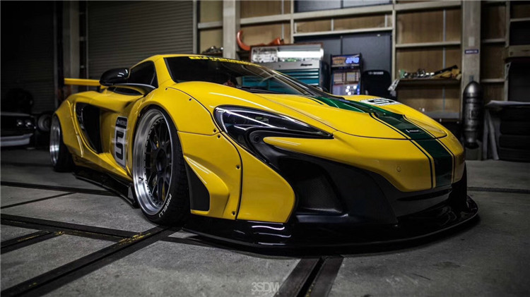 For McLaren 650S 625c Wide-body Kit 650S 625c Upgrades the LB-style Front and Rear Bumper Spoiler Widebody Kit