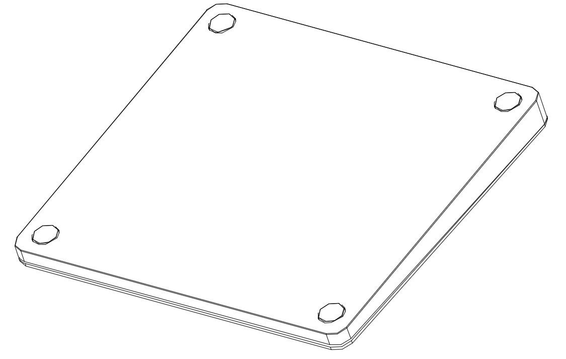 Standalone USB Touchpad Super Slim High Sensitive Ergonomic Tilt Design