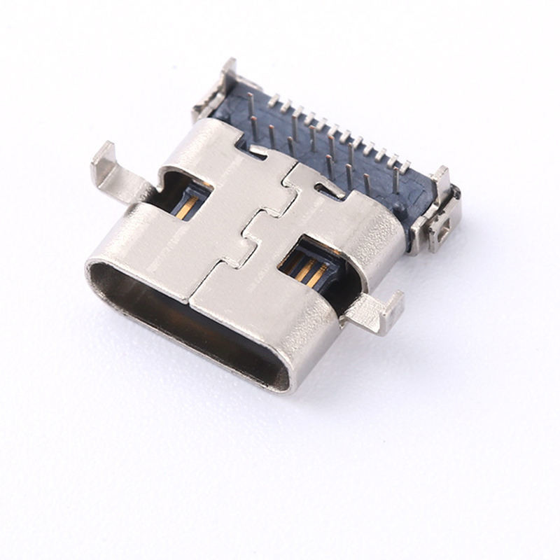 USB-31C-F-01A USB Type-C Receptacle 24pins DIP+SMT Solder Type females socket connector off-set smt+dip type