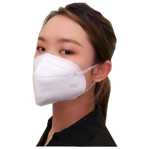 Comfortable FFP2 Respirator Mask , Antibacterial N95 Disposable Mask
