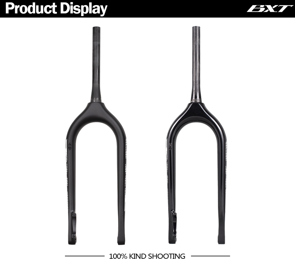 26 Thru Axle Carbon Mountain Bike Fork T800 Mountain Bicycle Snow Fat Bike Forks