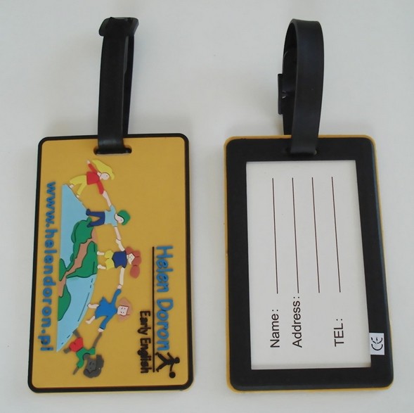 Personalized Rubber Luggage Tag PVC Travel Tag For Baggage