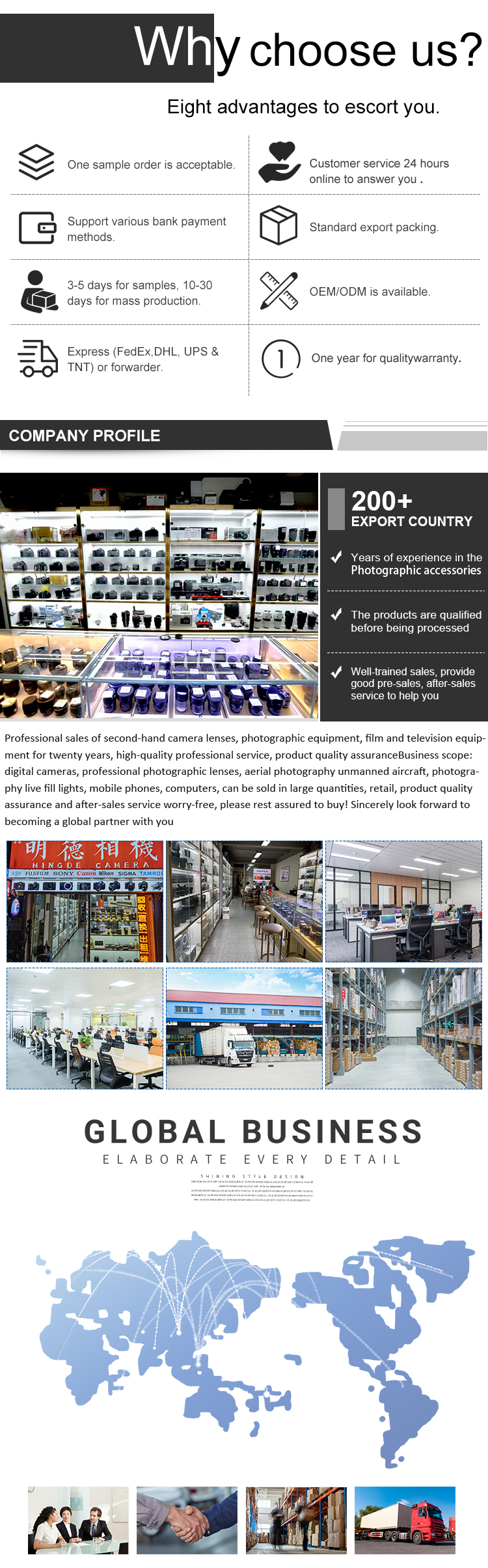 DF Wholesale Original Digital Camera Lenses 99% New FE 70-200mm F/2.8 GM OSS Professional Automatic Lens