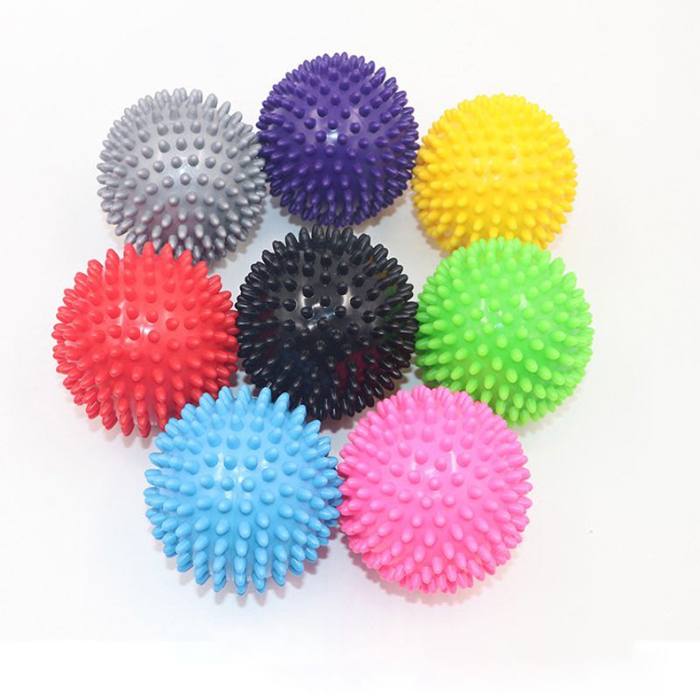 Amazon Multiple Colors Fitness Soft Silicone Spiky Foot Roller Massage Ball