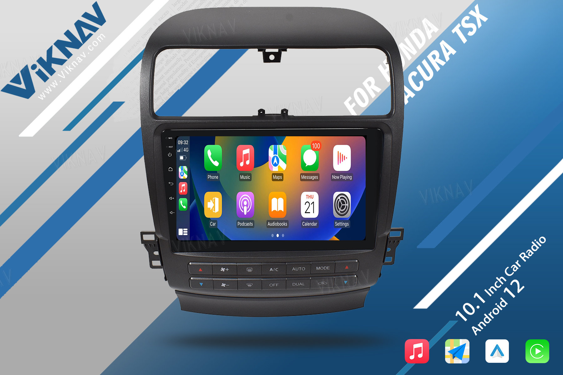 Android 2004-2008 Honda Acura TSX Car Stereo Radio Tesla Screen 8GB
