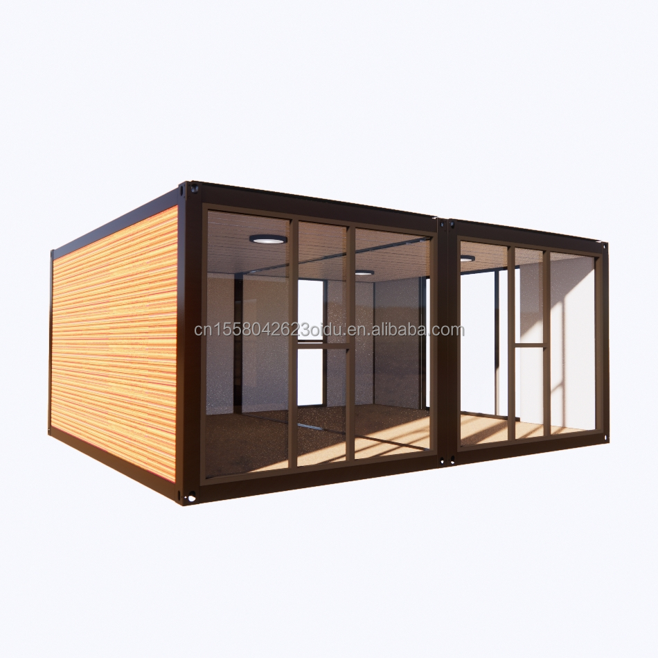 Fast Food Shop or Modern Office Expandable 20ft Container House with Customized Color and Aluminum Alloy Windows