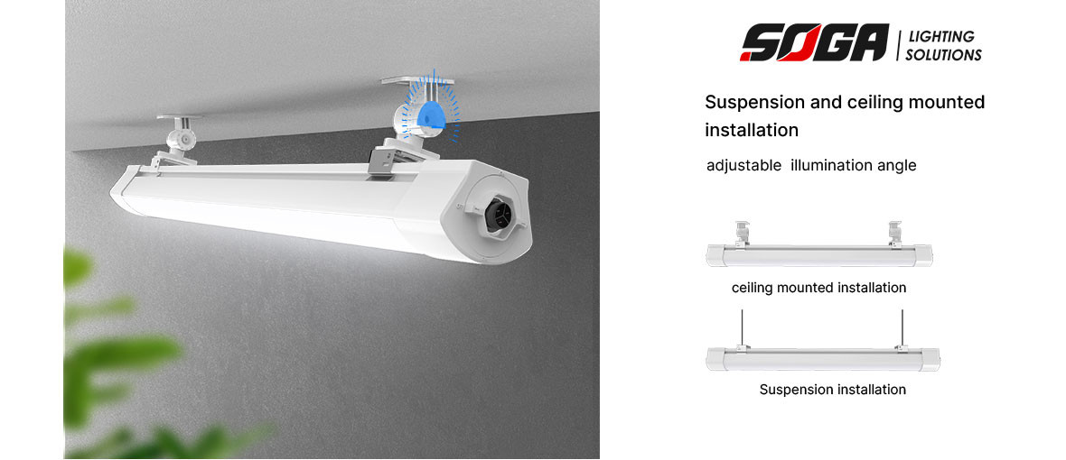 High Lumen Led Tri Proof Led Light 30W 170lm/W DALI Dimming For Airport