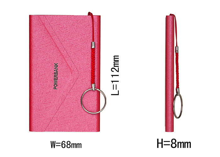 Thin-meter Power Bank Show Life Brand Gift Customization Factory Leather Envelope 4000mah, 5000mah Portable Power Bank