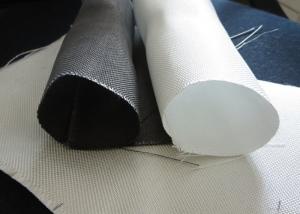 Buy cheap White PTFE Coated Alkali / Non-Alkali Filter Fabric Roll 330 - 900gsm woven roving plain cloth product