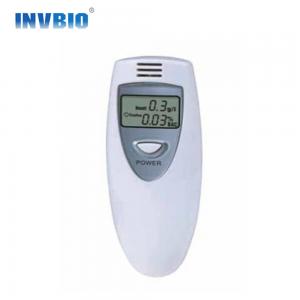 China Single Screen Breathalyzer Alcohol Tester White Mini Lcd Detector on sale
