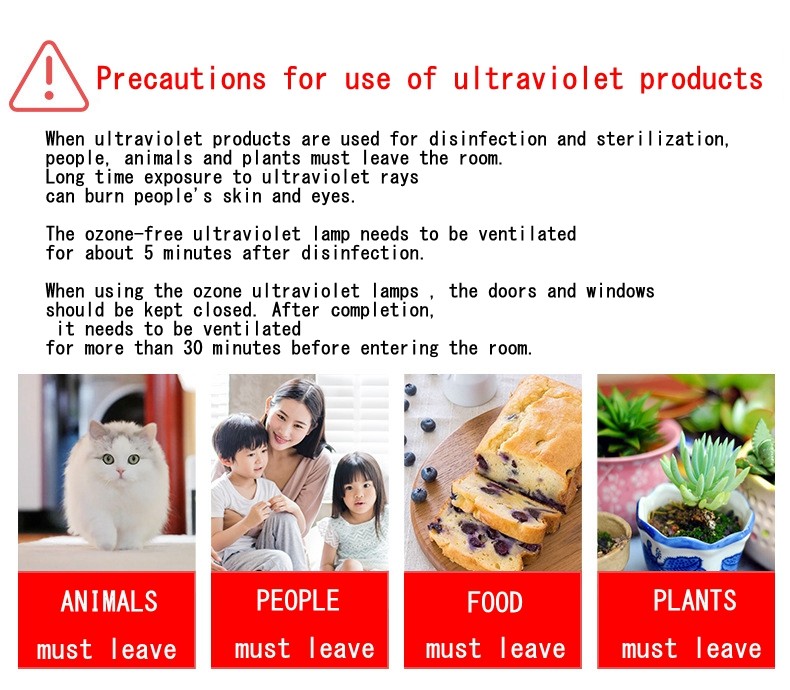 detachable ultraviolet uv table lamp 38w with remote control