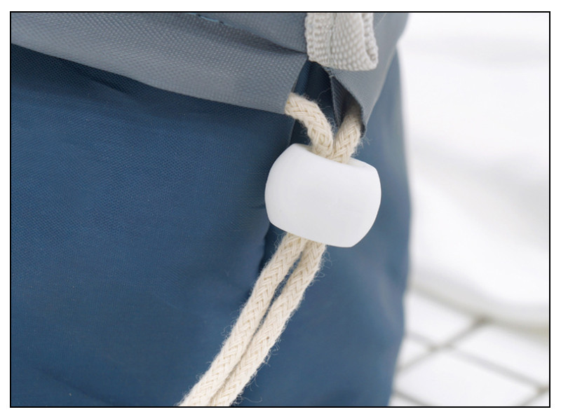 Round Drawstring Polyester Cosmetic Bag For Travel