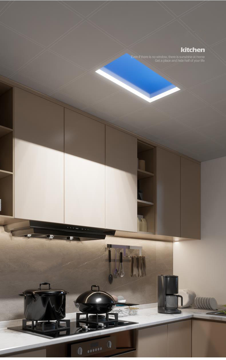 Artificial Daylight Fake Led Skylight 2x2 Circadian Rhythm CCT Turnable 2200K-7800K