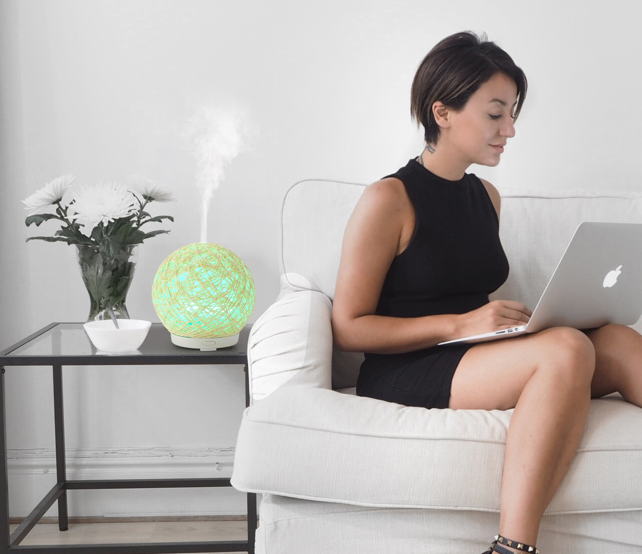 Sphere Home Fragrance 80ml Remote Control 5V USB Humidifier
