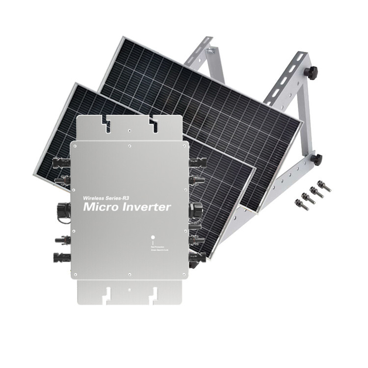 Laser Engraving Solar Micro Inverter Waterproof 2800w Grid Connected Solar Panel
