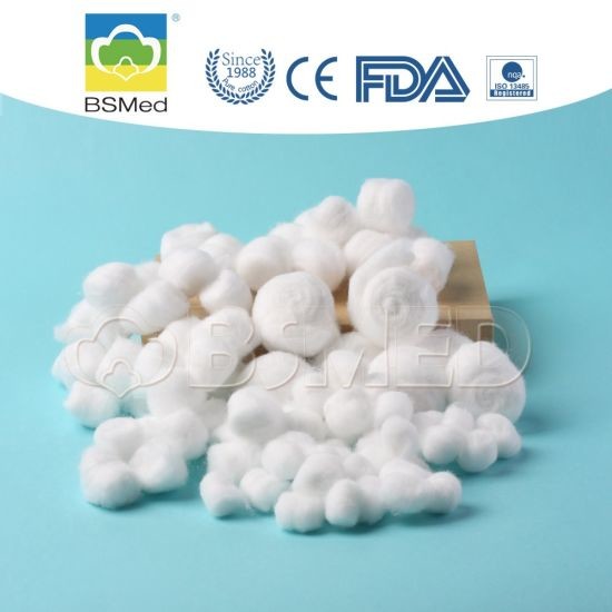 Small Absorbent Surgical Cotton Balls , Disposable Medical Cotton Balls