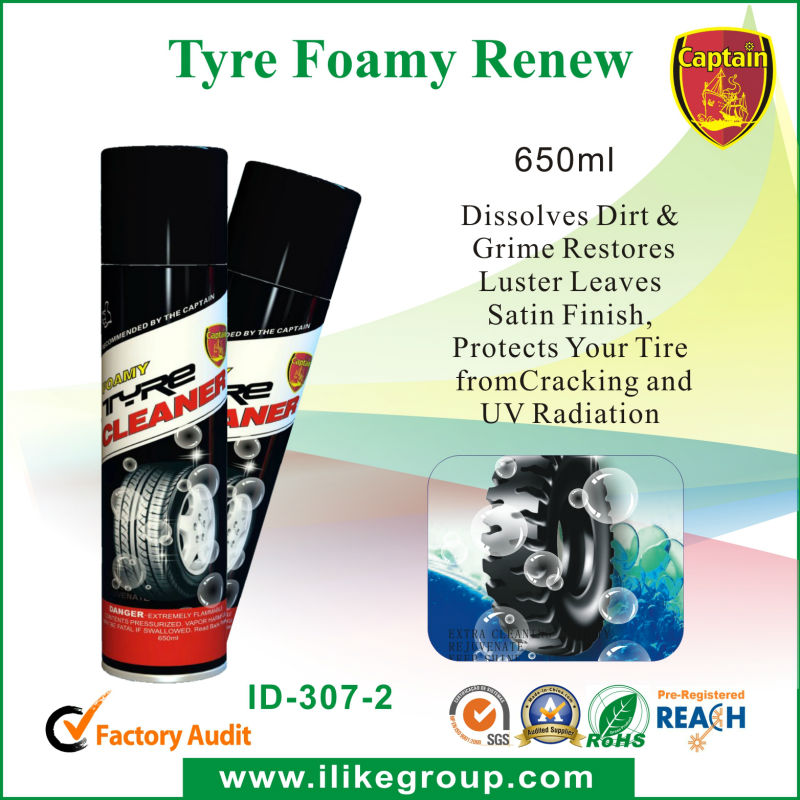 650ml Tyre Car Cleaning Products Shine Foam Cleaner High Gloss