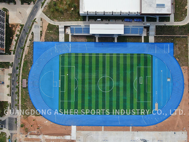 Weatherproof Field Running Track Colored 10mm Thickness Tiles Type